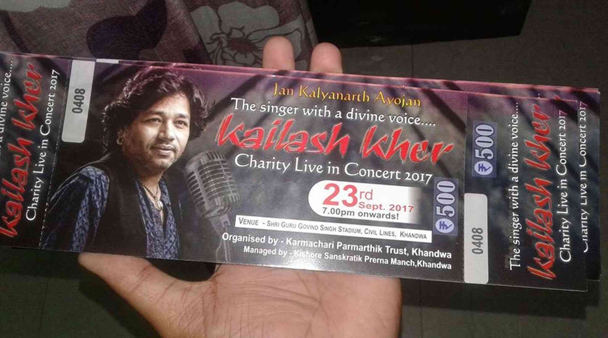 kailash kher live concert Ticket