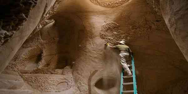 Artist Spent 12 Years Carving A Giant Cave