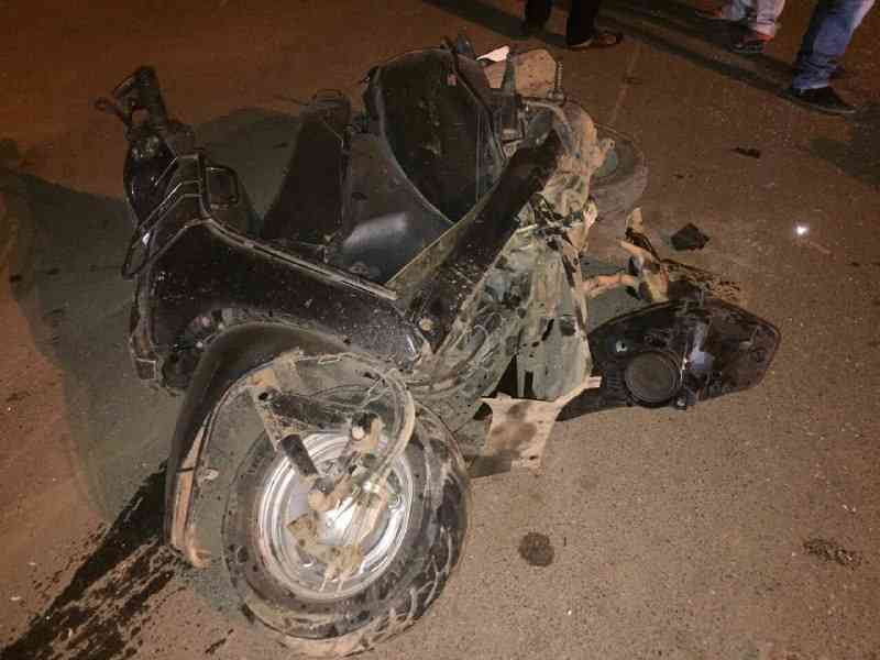 Accident In Marine Drive Raipur