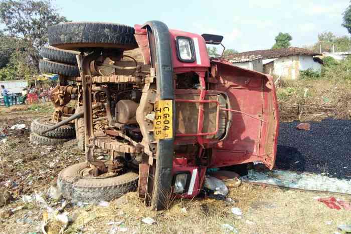 road accident in raipur