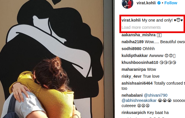 Virat Kohli hugs Anushka Sharma