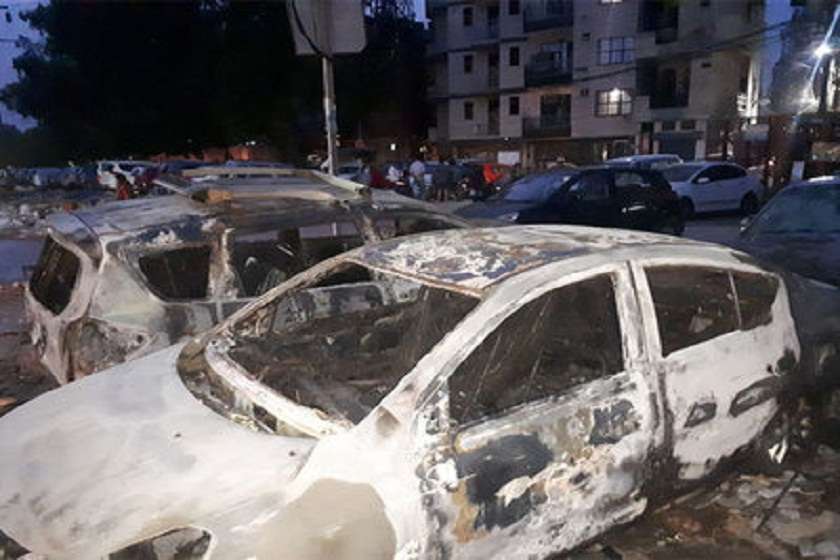 Luxury Car Burnt in Delhi 