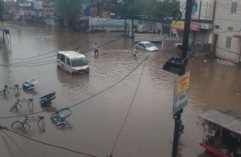 heavy rain in Alwar