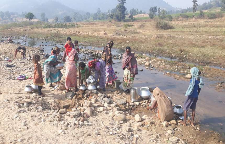 Villagers also drink river water