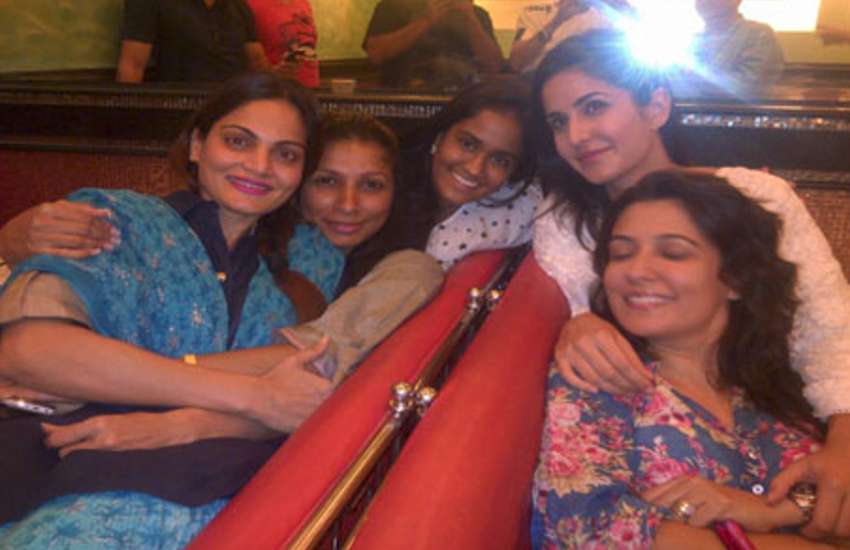 Katrina Kaif with salman khan sisters
