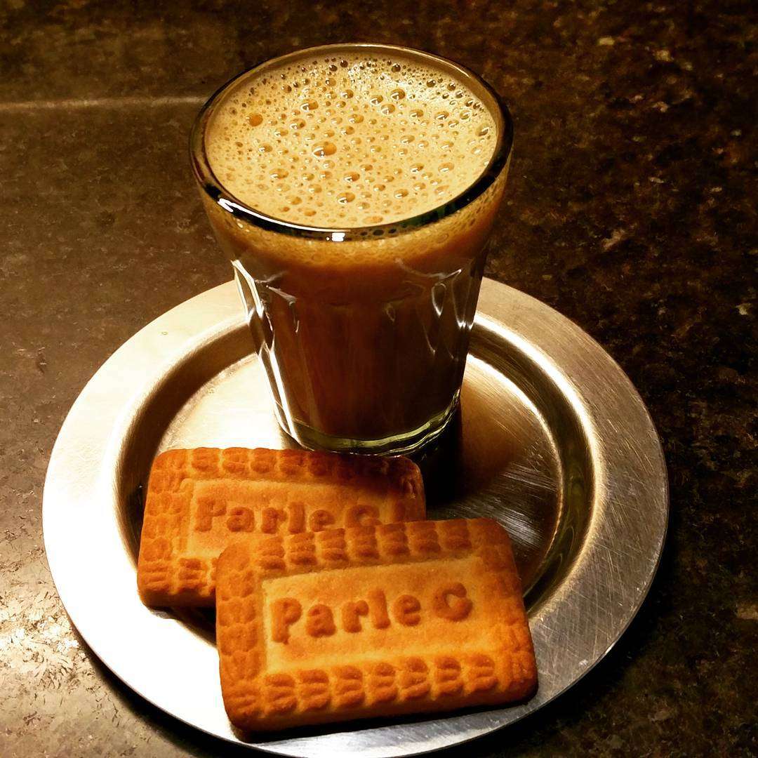 Parle G with chai