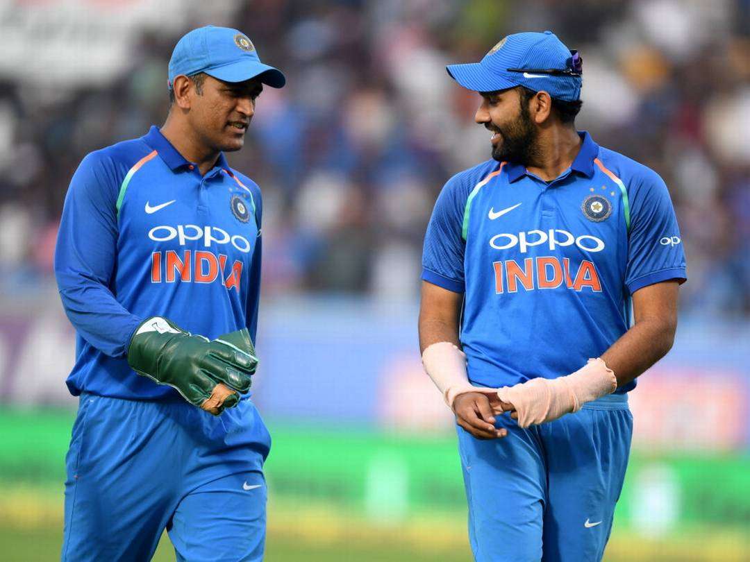 Dhoni and Rohit 