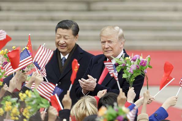 Trump with Xi Jinping