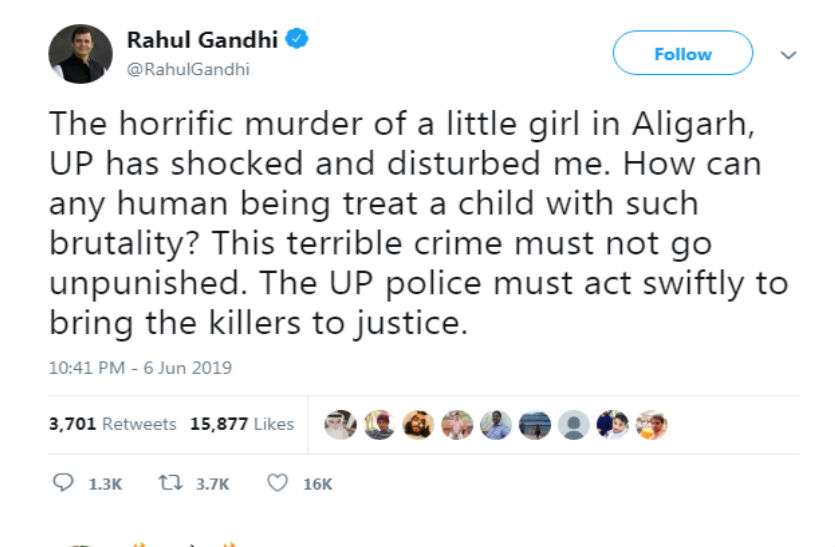 Rahul Tweet