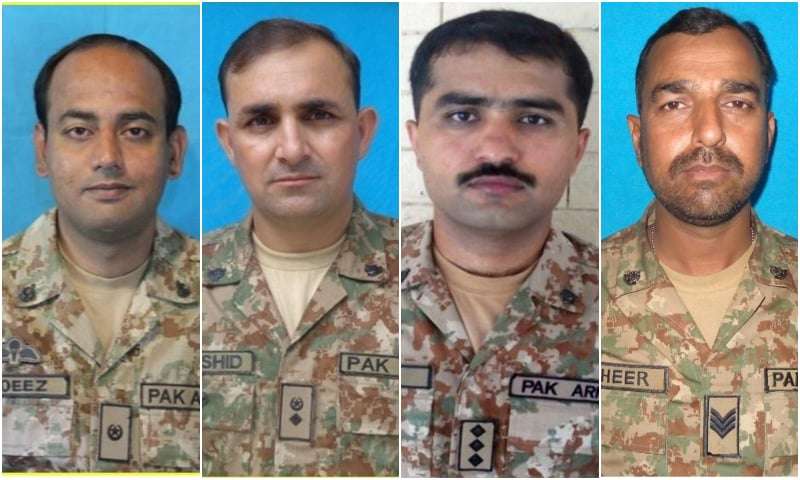 Four armymen killed