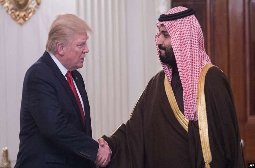 trump and Saudi prince
