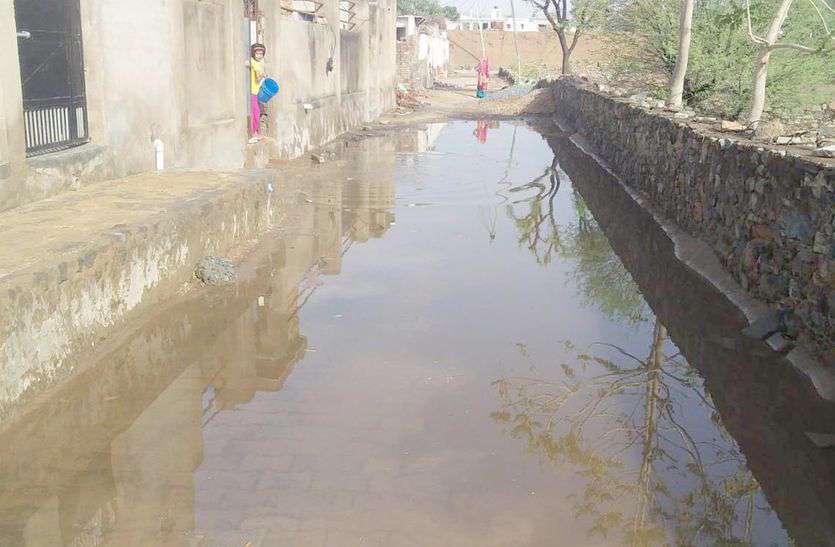 जिले में प्री-मानसून के चलते रविवार को हुई बारिश से पानी निकासी की पोल खुल गई।