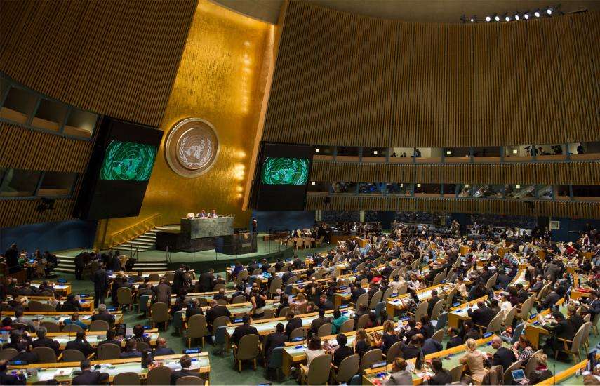 अंतरराष्ट्रीय योग दिवस: संयुक्त राष्ट्र महासभा के हॉल में गूंजे अनुलोम-विलोम के स्वर