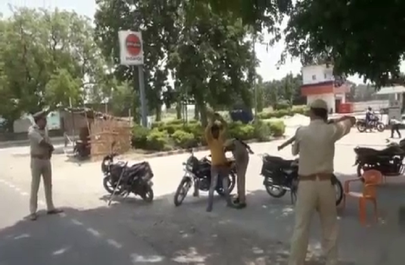 Sub inspector took the bike riders on gunpoint and searched