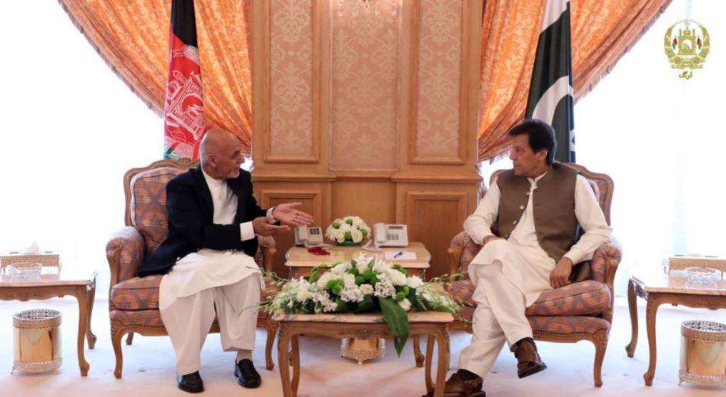 Imran Khan With Ashraf Ghani