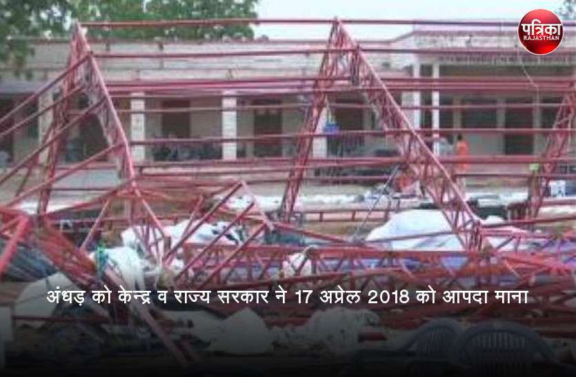 dust storm took 59 lives in year 2018 in Rajasthan