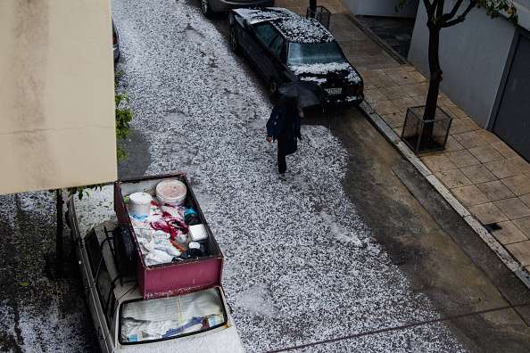 Rare Hailstorms in Athens