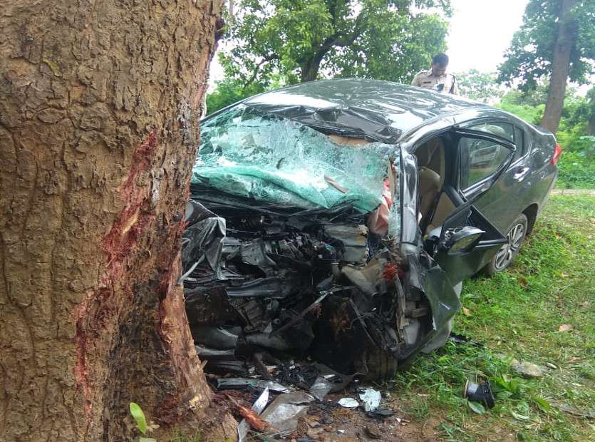 Car accident in Ambikapur