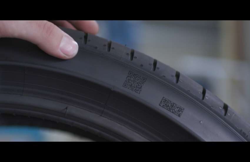 qr coded tyre