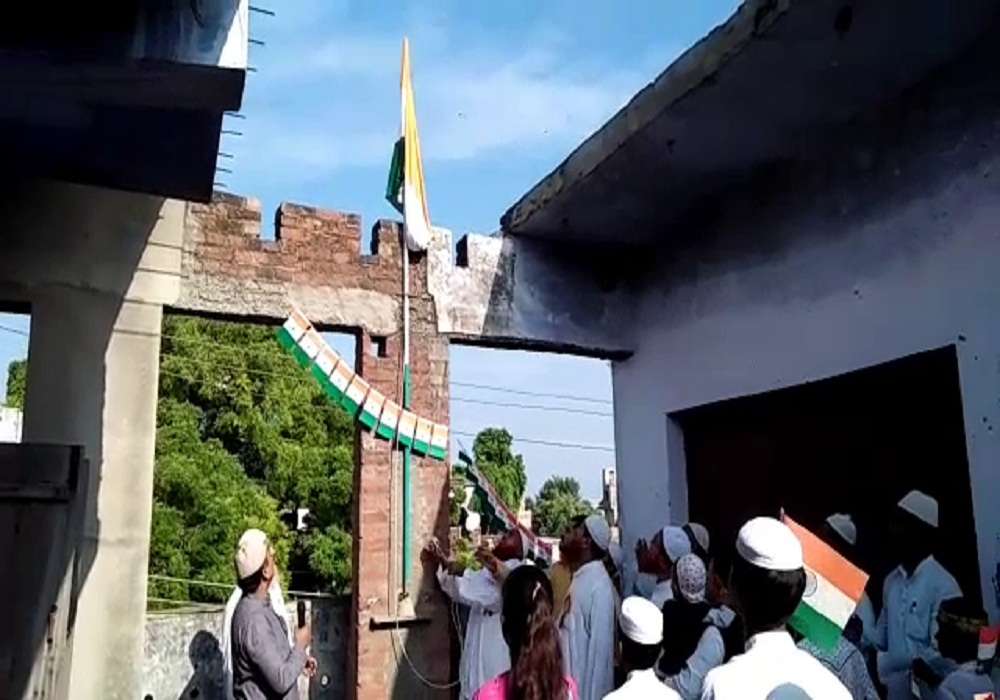 Celebration of independence day in madrasa