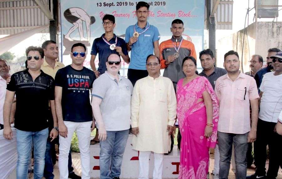 Kota wins 5 medals in State level school swimming competition