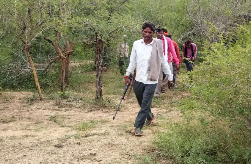 Dacoit gang knocks in the forest of Pahargarh
