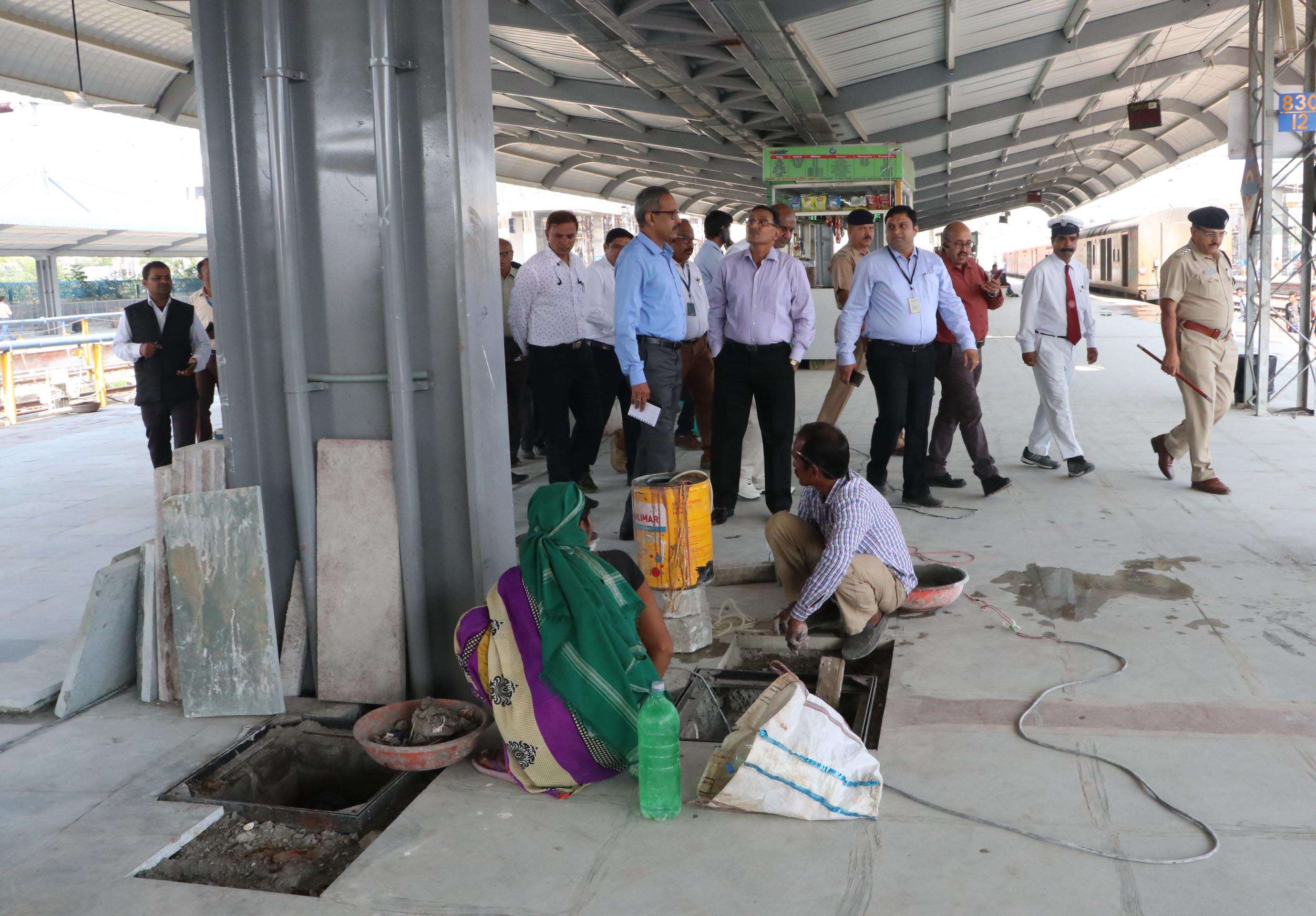 GM of West Central Railway inspects Habibganj railway station