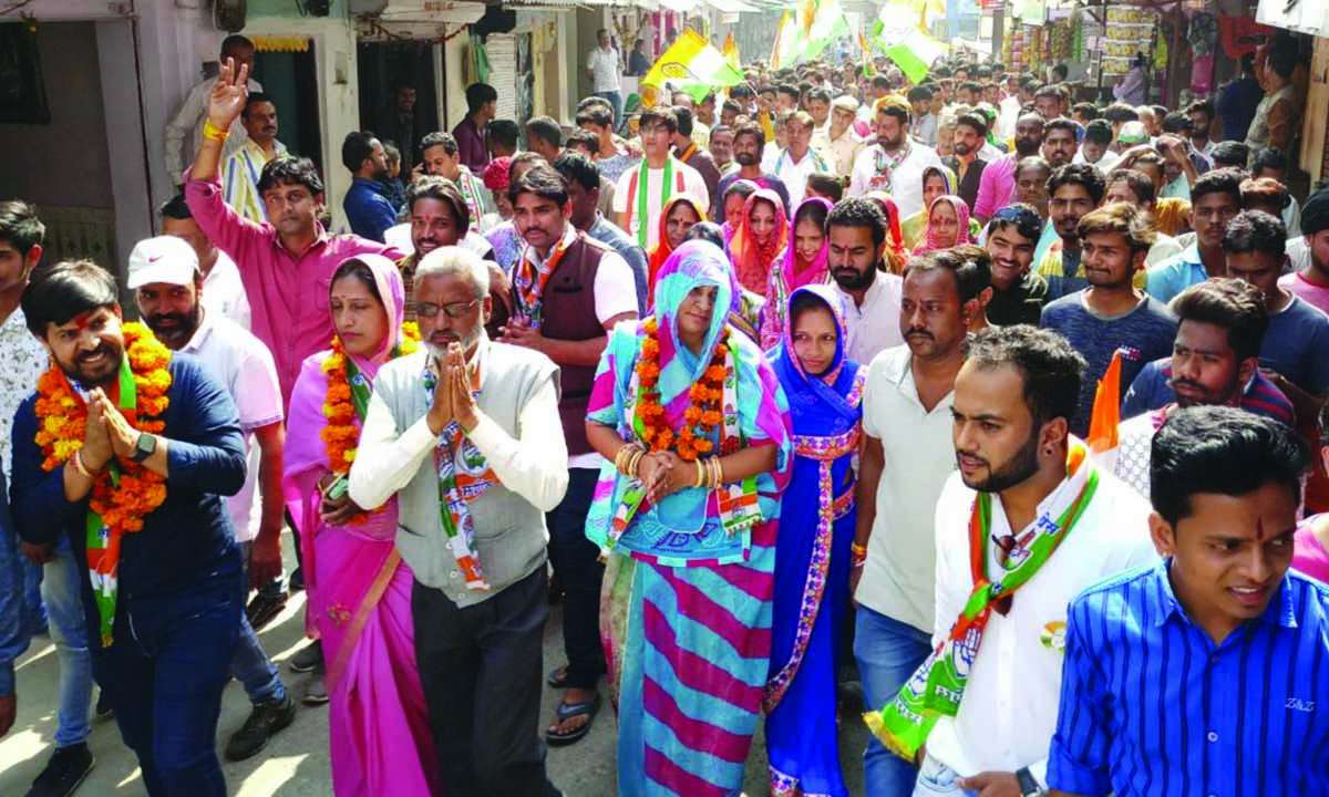 Municipal election in nathdwara and amet