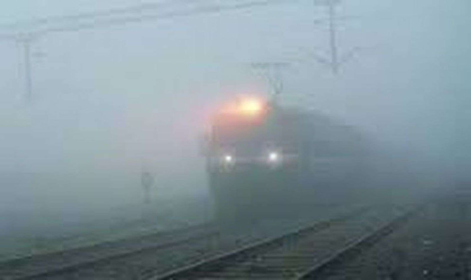 Special arrangements for safe operation of train in fog