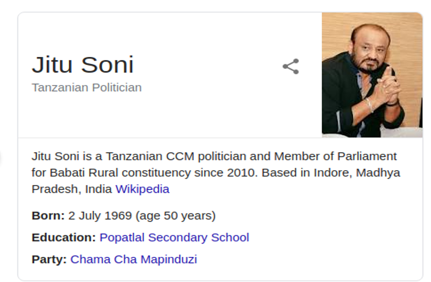 member of parliament tanzania