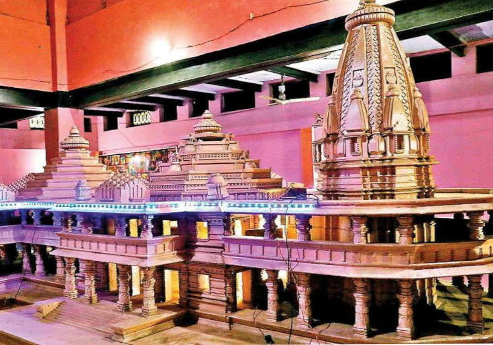 राम मंदिर का मॉडल