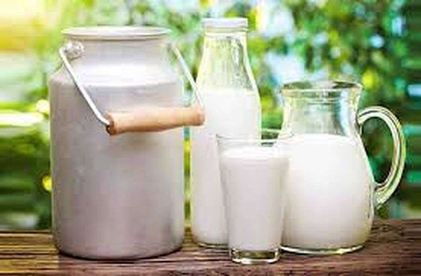 Three samples of milk in bhilwara