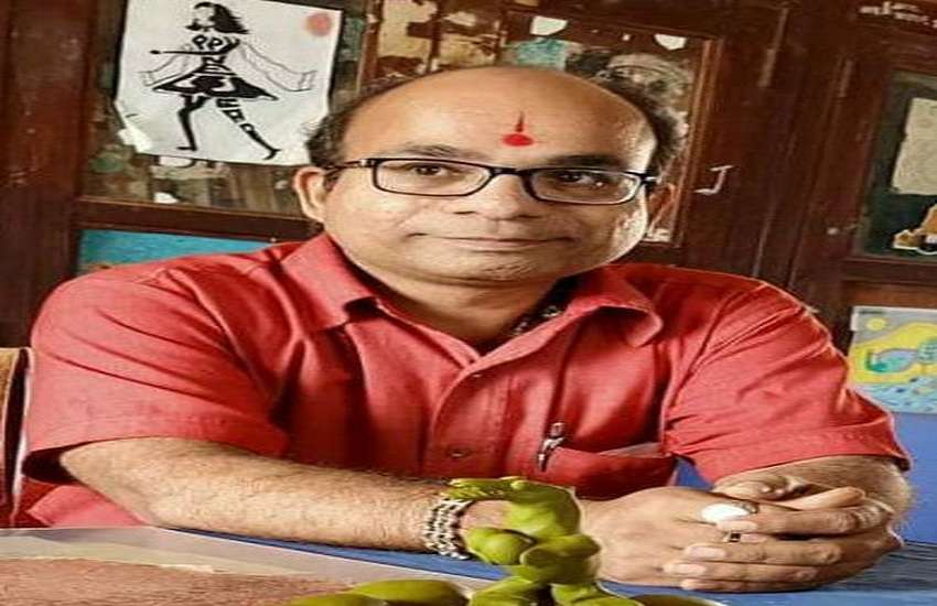 गोधरा के चित्र शिक्षक ने चोक पर उकेरे 'राम'