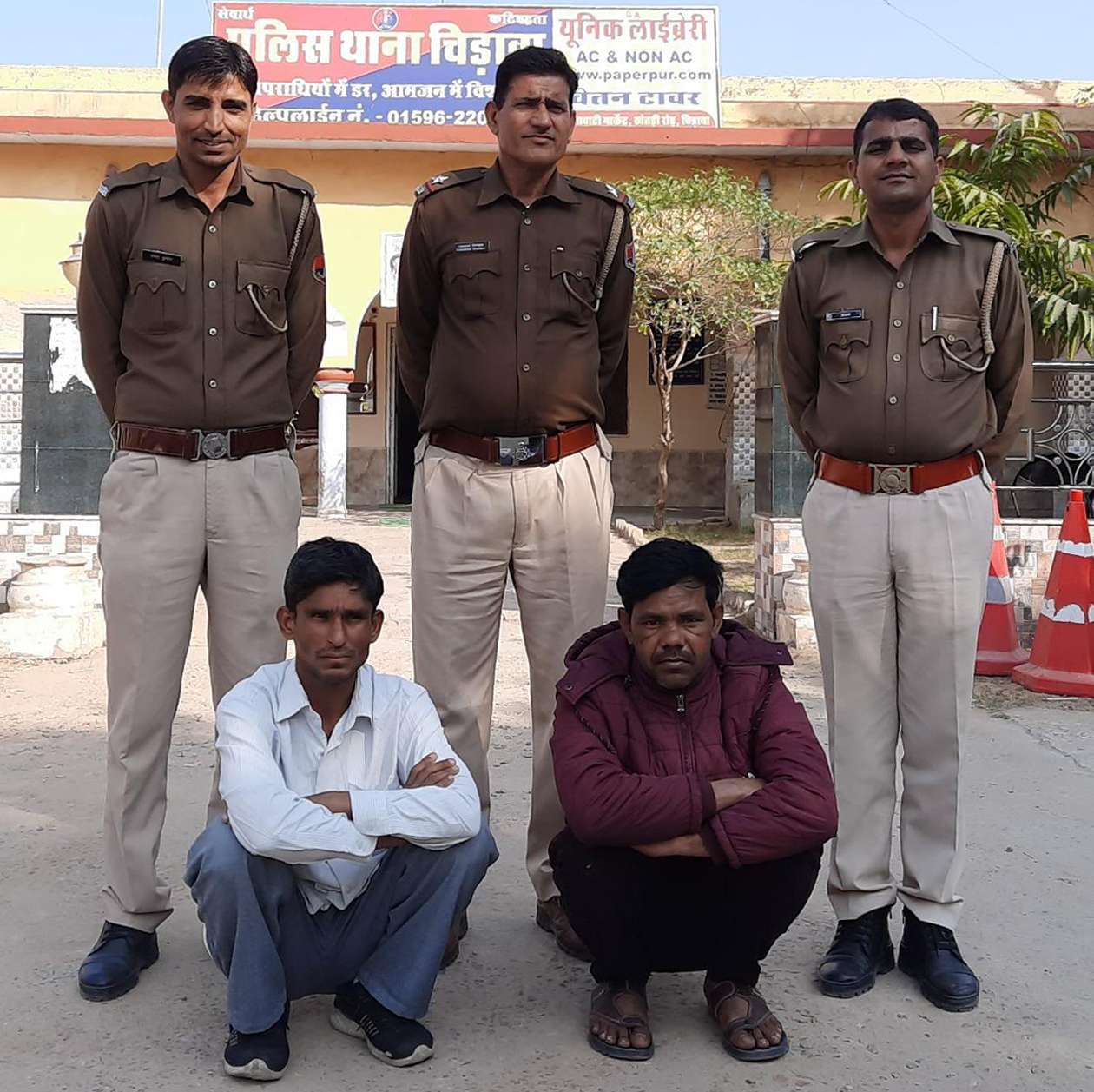 महरमपुर में मोटर वाइंडिंग की दुकान से पौने चार लाख के तांबे के तार चोरी के दो आरोपी गिरफ्तार