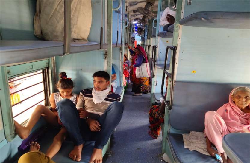 No vacant seats in the train to go on any route, be it Delhi or Kanpur