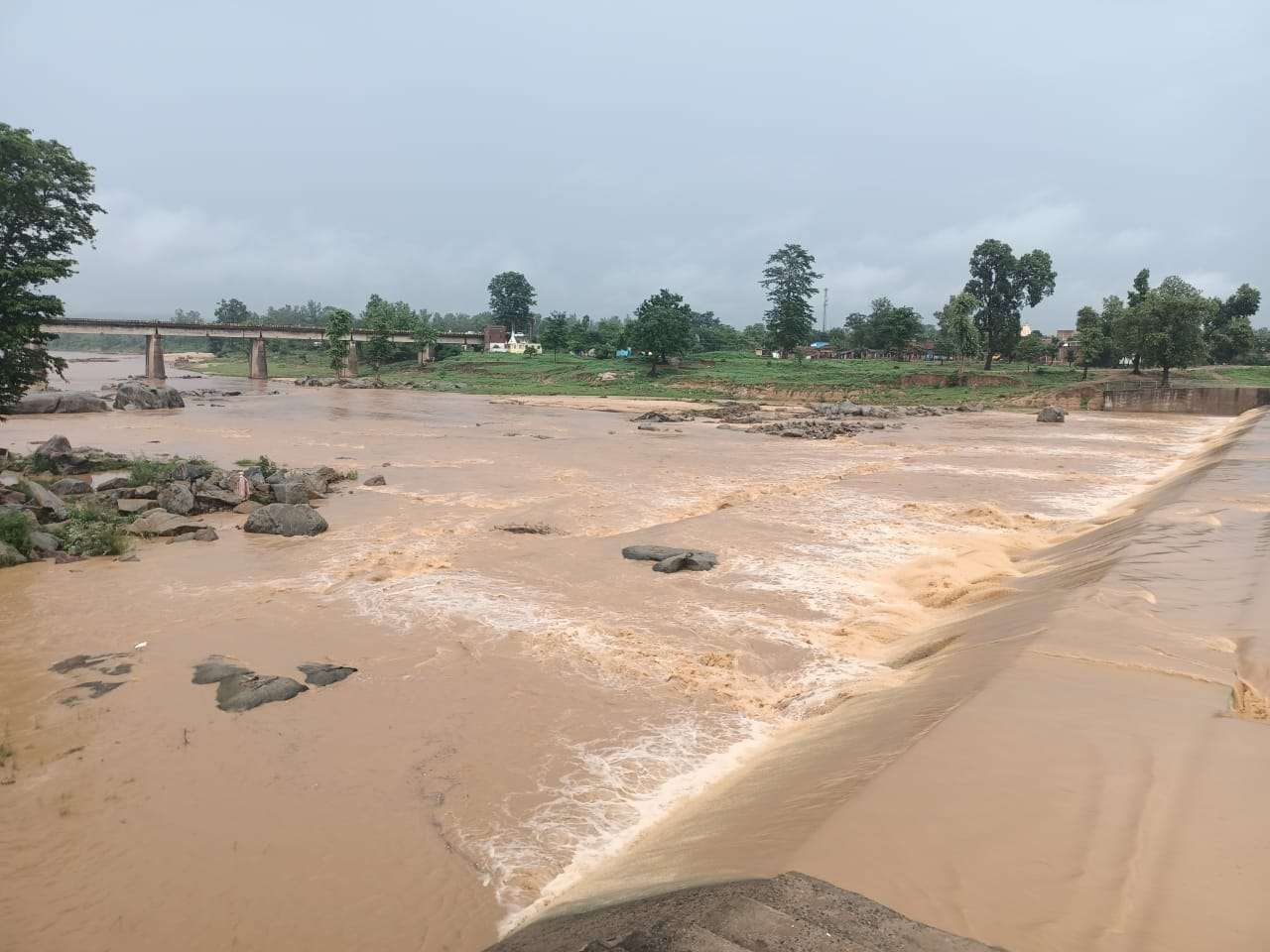 Kanhar river anikat