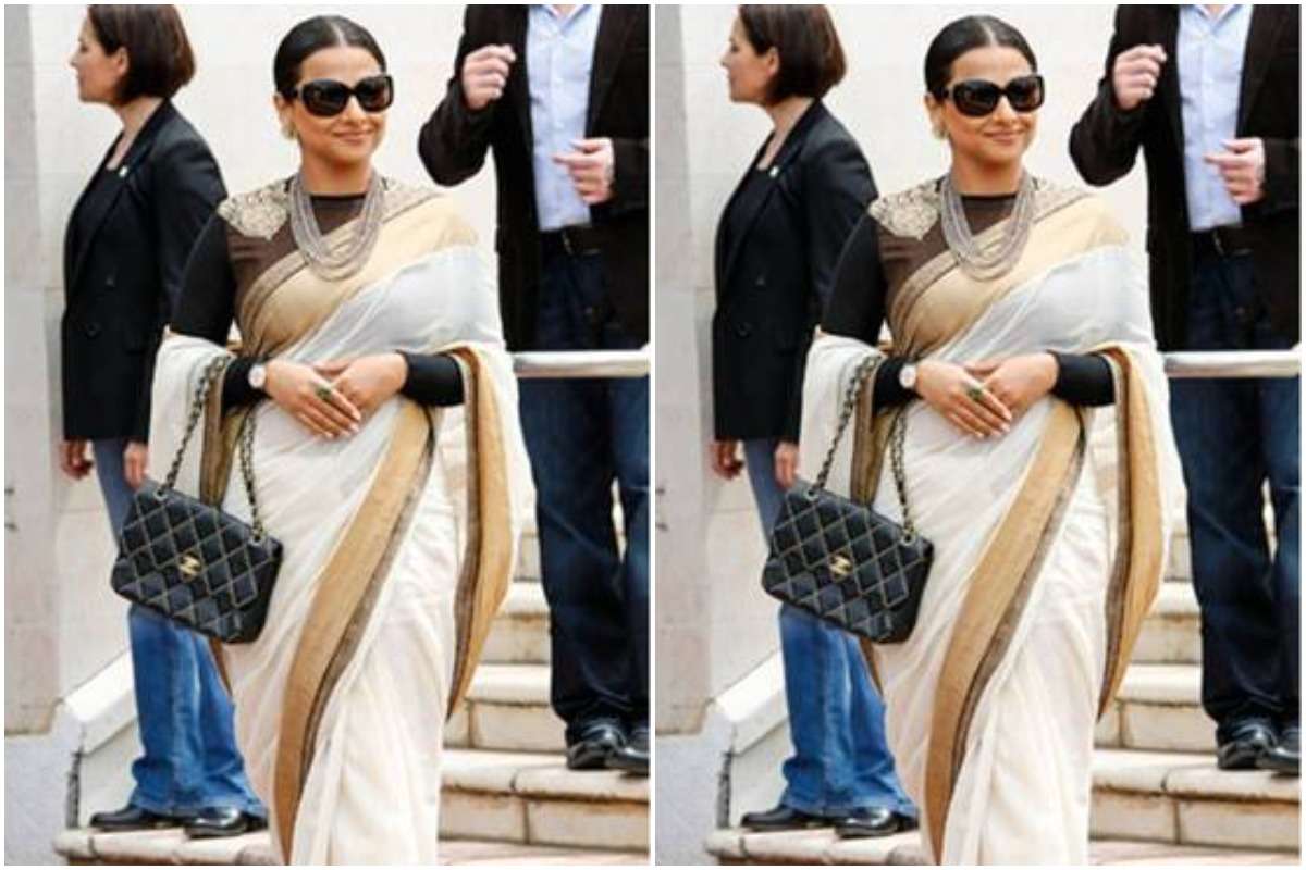 bollywood actress wore saree on cannes red carpet
