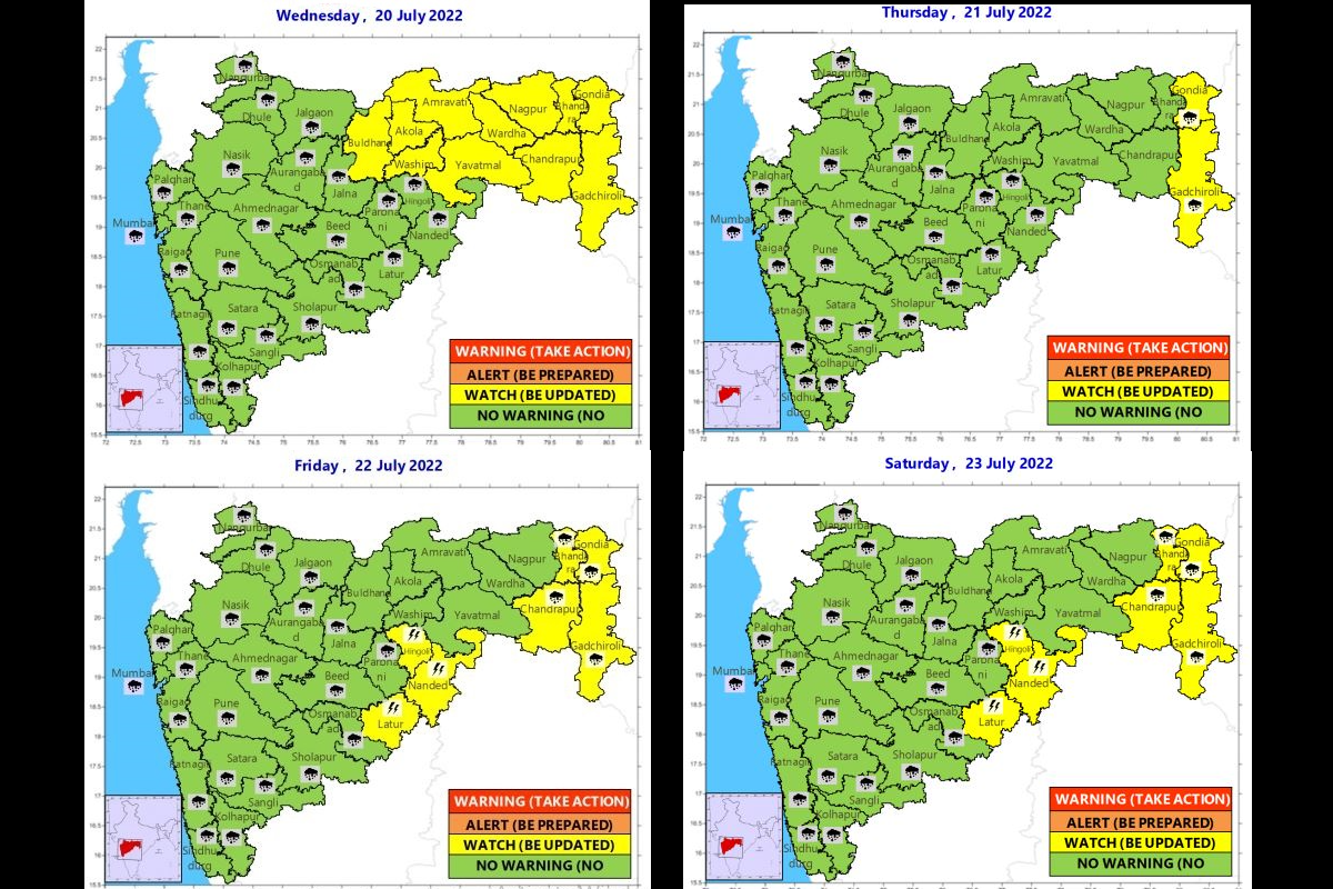 IMD issued alert for many districts of Maharashtra