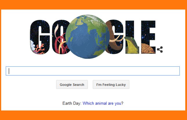 Google Doodle on earth day