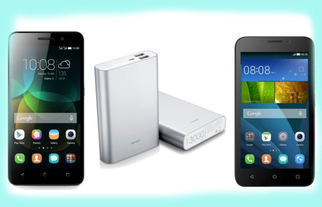 Huawei smartphones and powerbank