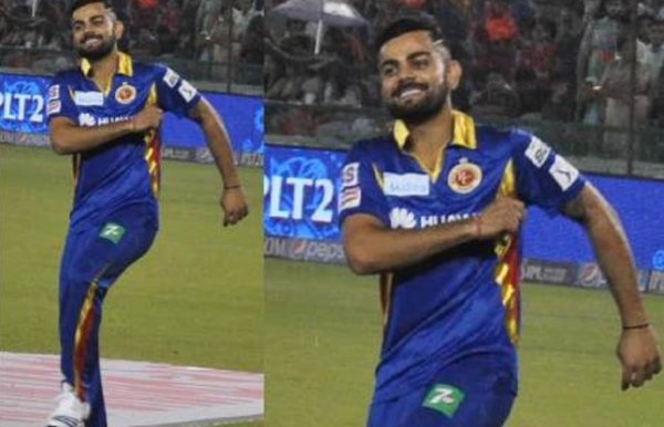 virat kohli rain dance during ipl match