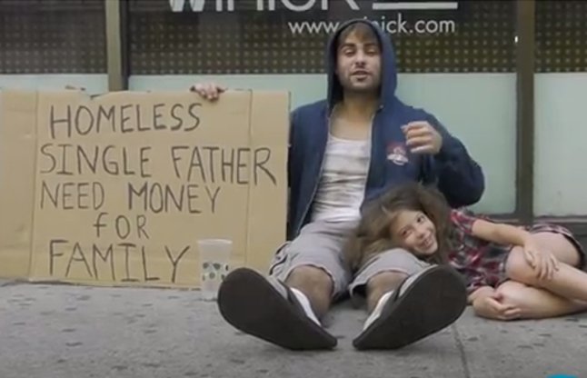 homeless drug addict vs homeless father