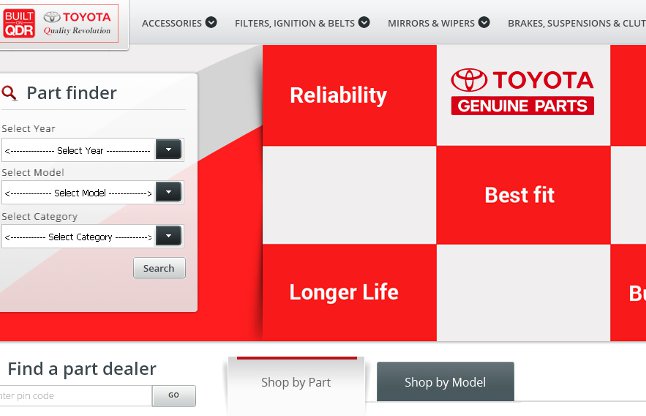 Toyoto parts online