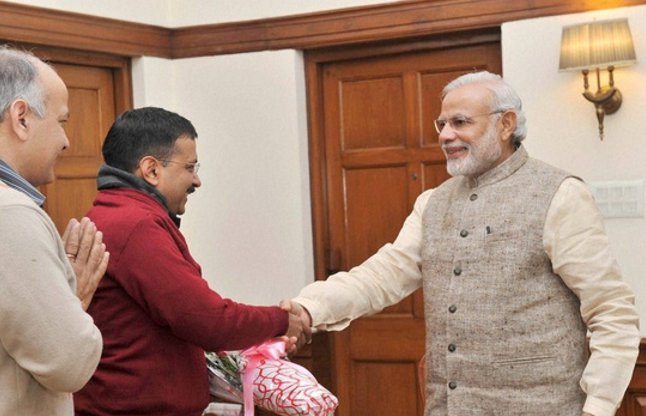 modi and kejriwal