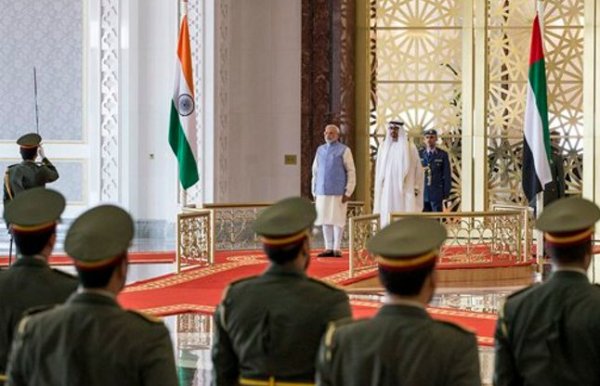 Narendra Modi on his UAE visit for two days photos