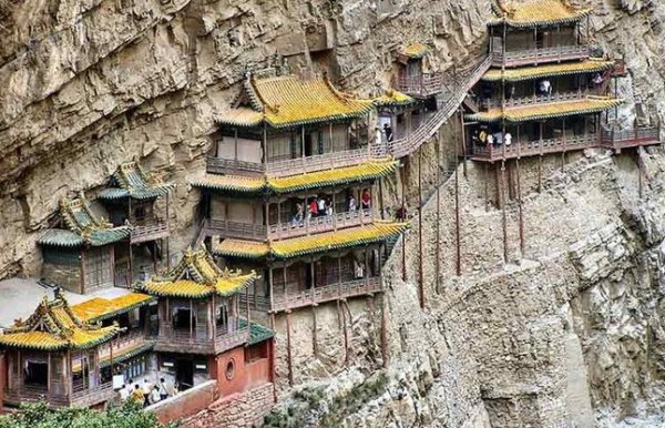 Story behind hanging temple in mount hengshan in c