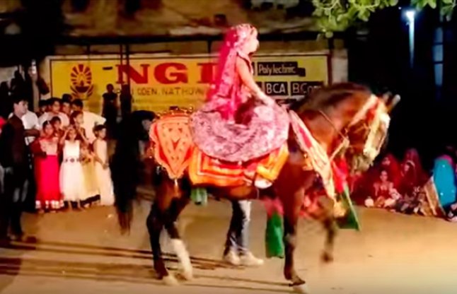 Strange Bride Dance tradition video in rajasthan 