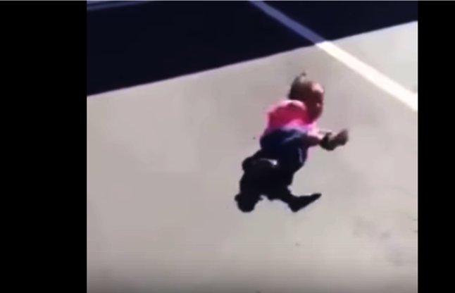 little girl afraid of her own shadow video 