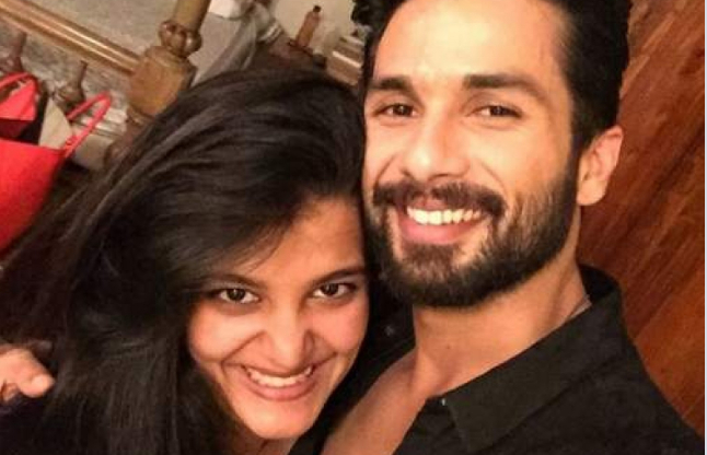 shahid kapoor with his sister