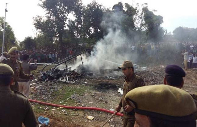helicopter crash in katra